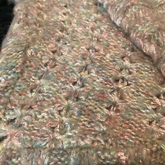 Y2K Vintage Bebe Womens Mint Green Gold Pearlescent Bolero - Picture 4 of 7